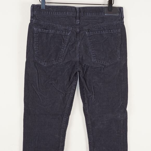 Citizens of Humanity Emerson Mid Rise Corduroy Soft Black Straight Leg Pants 27 - Picture 4 of 12